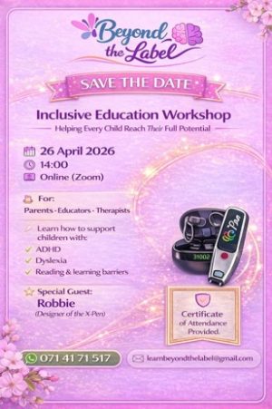 26 April 14h00 - Mini Inclusive Education Workshop (90min)