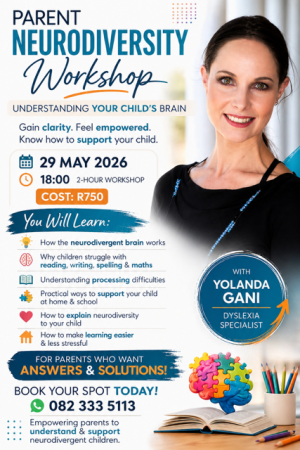 29 May 18h00 - Parent Neurodiversity Session: The Roadmap to Understanding Your Child (ONLINE)