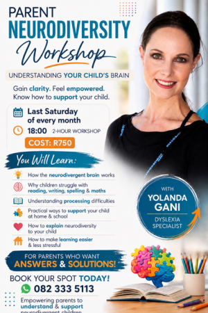25 July 18h00 - Parent Neurodiversity Session: The Roadmap to Understanding Your Child (ONLINE)